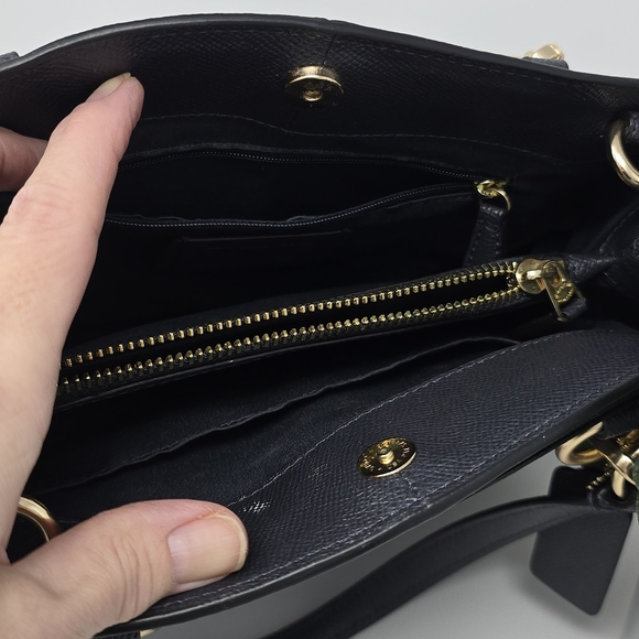 Coach Black Leather Tote Bag - Picture 5 of 9